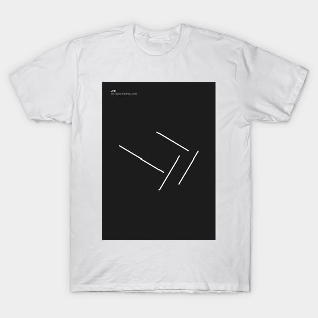 John F. Kennedy International Airport (JFK) | Modern Airport Layouts T-Shirt by Visitify